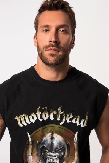 JP1880 Ozzy Motörhead Graphic Band T-Shirt Black - Trička - Trička nadměrné velikosti - 2XL-14XL