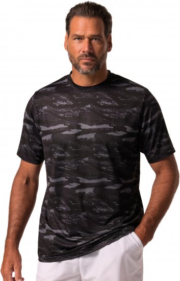 JP1880 QuickDry Graphic Print Tennis T-Shirt Black - Sportovní oblečení - Sportovní Oblečení 2XL-10XL
