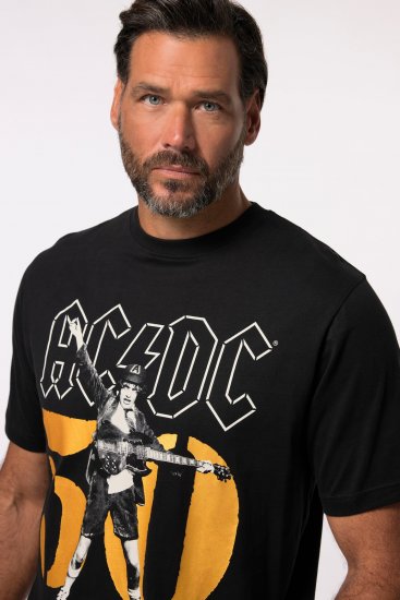 JP1880 AC/DC Graphic Band T-Shirt Black - Trička - Trička nadměrné velikosti - 2XL-14XL
