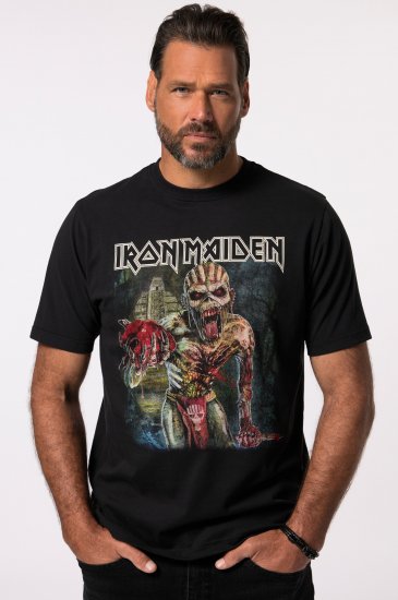 JP1880 Iron Maiden Eddie Attack Band T-Shirt Black - Trička - Trička nadměrné velikosti - 2XL-14XL
