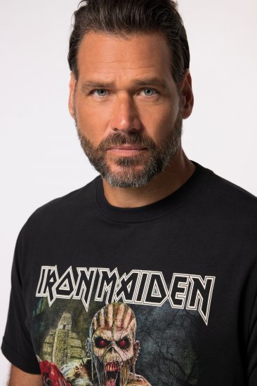 JP1880 Iron Maiden Eddie Attack Band T-Shirt Black - Trička - Trička nadměrné velikosti - 2XL-14XL