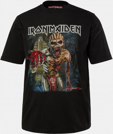 JP1880 Iron Maiden Eddie Attack Band T-Shirt Black - Trička - Trička nadměrné velikosti - 2XL-14XL