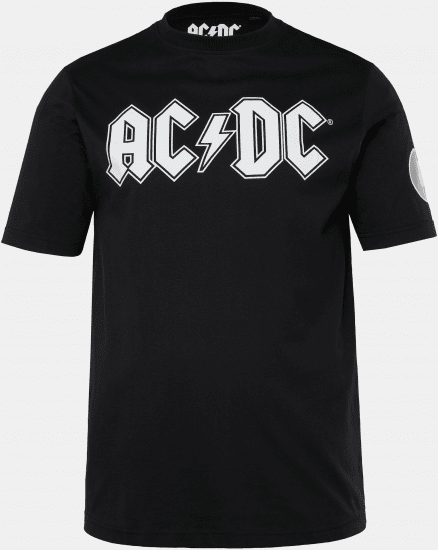 JP1880 AC/DC Classic Logo Band T-Shirt Black - Trička - Trička nadměrné velikosti - 2XL-14XL