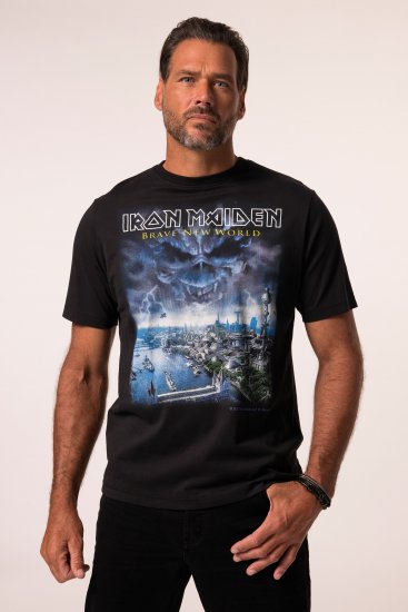 JP1880 Iron Maiden Brave New World T-Shirt Black - Trička - Trička nadměrné velikosti - 2XL-14XL