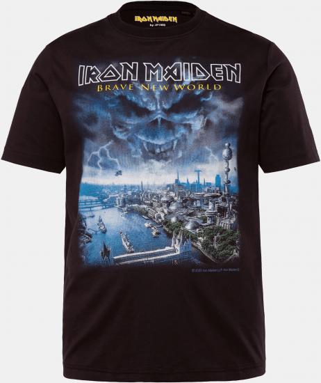 JP1880 Iron Maiden Brave New World T-Shirt Black - Trička - Trička nadměrné velikosti - 2XL-14XL