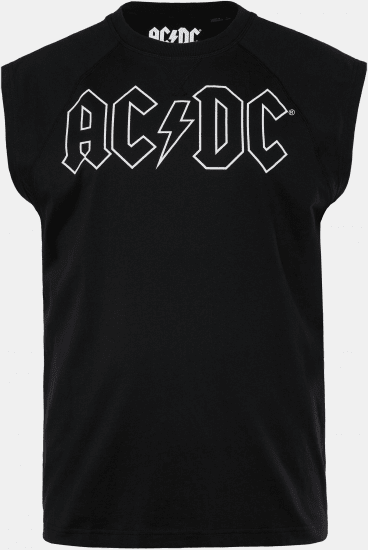 JP1880 AC/DC Classic Logo Band Tank Top Black - Trička - Trička nadměrné velikosti - 2XL-14XL