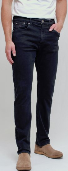 Kam Jeans Bens Embossed Reg Fit Jeans Blue-Black - Džíny & Kalhoty - Džíny a Kalhoty - W40-W70