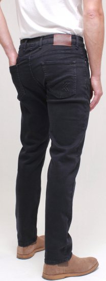 Kam Jeans Bens Embossed Reg Fit Jeans Blue-Black - Džíny & kalhoty - Džíny a Kalhoty - W40-W70