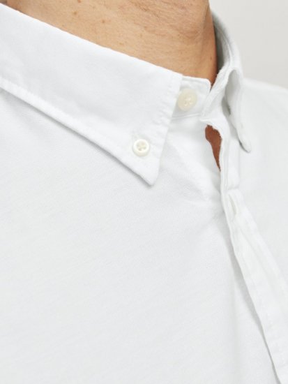 Jack & Jones Brook Oxford Long Sleeve Shirt White - Košile - Košile 2XL-10XL