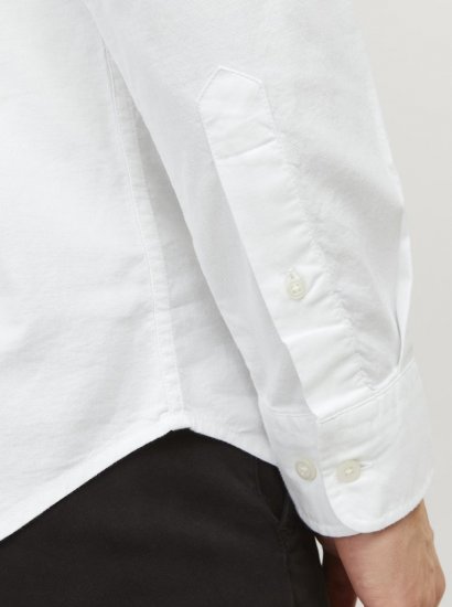Jack & Jones Brook Oxford Long Sleeve Shirt White - Košile - Košile 2XL-10XL