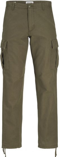 Jack & Jones KANE BARKLEY Cargopants Khaki - Džíny & Kalhoty - Džíny a Kalhoty - W40-W70
