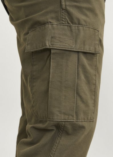 Jack & Jones KANE BARKLEY Cargopants Khaki - Džíny & kalhoty - Džíny a Kalhoty - W40-W70