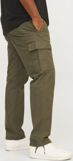 Jack & Jones KANE BARKLEY Cargopants Khaki - Džíny & kalhoty - Džíny a Kalhoty - W40-W70