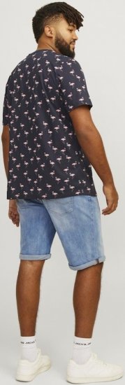 Jack & Jones Rick Original Shorts Blue Denim - Šortky - Šortky Nadměrné Velikosti W40-W60