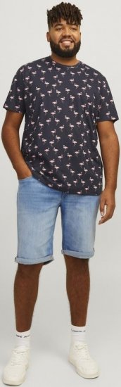 Jack & Jones Rick Original Shorts Blue Denim - Šortky - Šortky Nadměrné Velikosti W40-W60