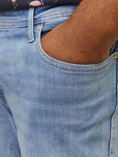 Jack & Jones Rick Original Shorts Blue Denim - Šortky - Šortky Nadměrné Velikosti W40-W60
