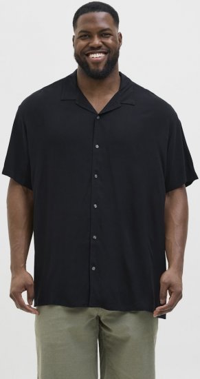 Jack & Jones Jeff Resort Shirt Black - Košile - Košile 2XL-10XL