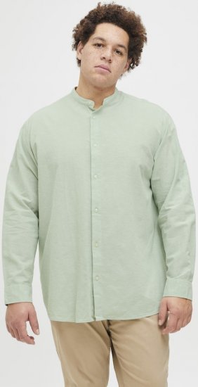 Jack & Jones Breeze Poplin Long Sleeve Shirt Iceberg Green - Košile - Košile 2XL-10XL