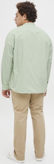 Jack & Jones Breeze Poplin Long Sleeve Shirt Iceberg Green - Košile - Košile 2XL-10XL
