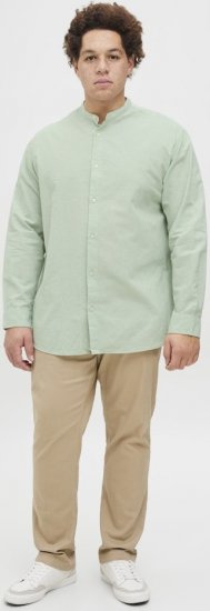 Jack & Jones Breeze Poplin Long Sleeve Shirt Iceberg Green - Košile - Košile 2XL-10XL