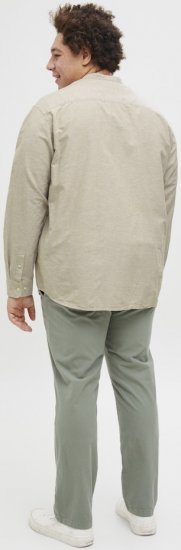 Jack & Jones Breeze Poplin Long Sleeve Shirt Beige - Košile - Košile 2XL-10XL