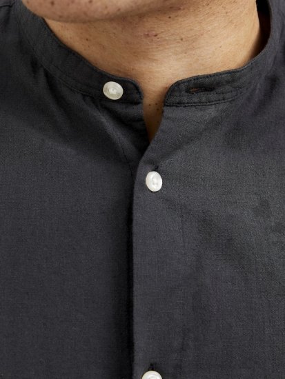 Jack & Jones Breeze Poplin Long Sleeve Shirt Black - Košile - Košile 2XL-10XL