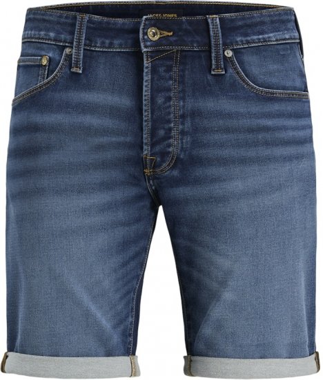 Jack & Jones Rick Con I.K. SHORTS GE 132 SN Blue Denim - Šortky - Šortky Nadměrné Velikosti W40-W60