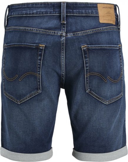 Jack & Jones Rick Con I.K. SHORTS GE 132 SN Blue Denim - Šortky - Šortky Nadměrné Velikosti W40-W60