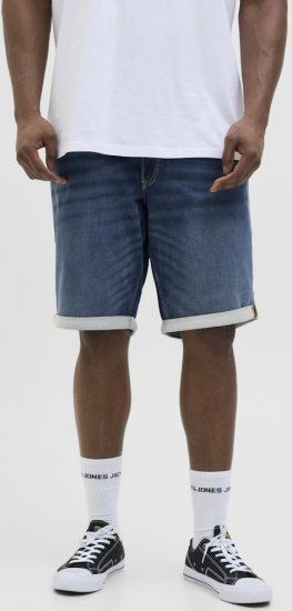 Jack & Jones Rick Con I.K. SHORTS GE 132 SN Blue Denim - Šortky - Šortky Nadměrné Velikosti W40-W60