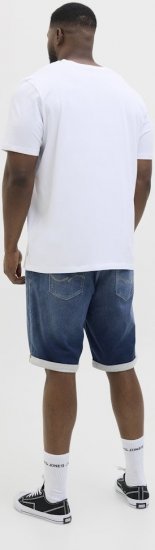 Jack & Jones Rick Con I.K. SHORTS GE 132 SN Blue Denim - Šortky - Šortky Nadměrné Velikosti W40-W60