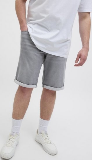 Jack & Jones Rick Icon I.K. GE 063 Shorts Grey Denim - Šortky - Šortky Nadměrné Velikosti W40-W60