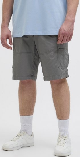 Jack & Jones Cole Mateo Cargo Shorts Castlerock - Šortky - Šortky Nadměrné Velikosti W40-W60