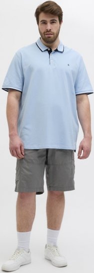 Jack & Jones Cole Mateo Cargo Shorts Castlerock - Šortky - Šortky Nadměrné Velikosti W40-W60
