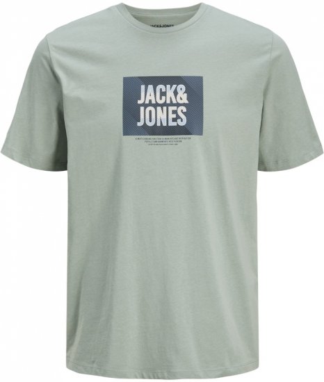 Jack & Jones Hudson Crew Neck T-Shirt Iceberg Green - Trička - Trička nadměrné velikosti - 2XL-14XL