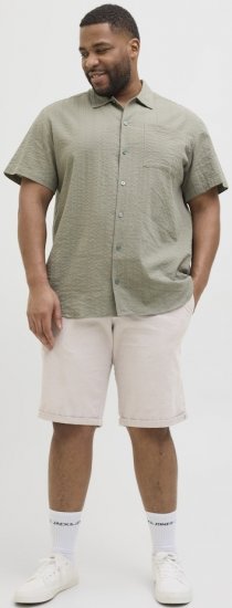 Jack & Jones Marco Erik Chino Shorts Grey - Šortky - Šortky Nadměrné Velikosti W40-W60