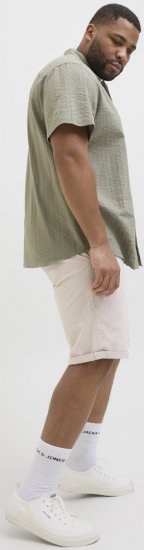 Jack & Jones Marco Erik Chino Shorts Grey - Šortky - Šortky Nadměrné Velikosti W40-W60