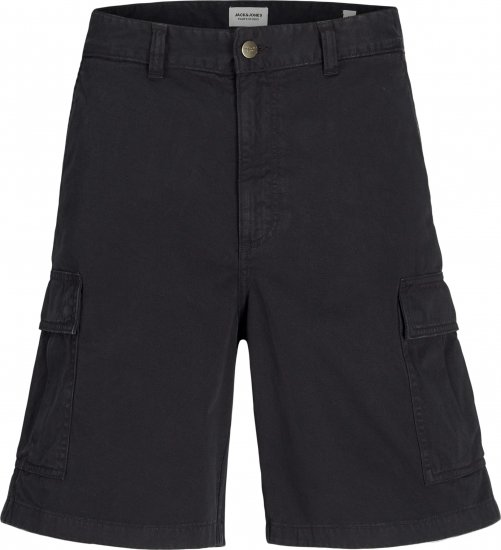 Jack & Jones Karl Avery Cargo Shorts Black - Šortky - Šortky Nadměrné Velikosti W40-W60