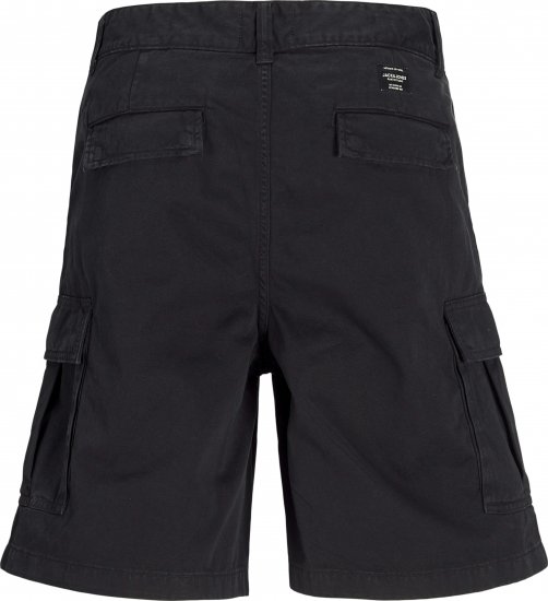 Jack & Jones Karl Avery Cargo Shorts Black - Šortky - Šortky Nadměrné Velikosti W40-W60