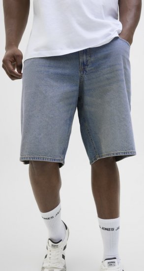 Jack & Jones Alex Original SQ171 Shorts Blue Denim - Šortky - Šortky Nadměrné Velikosti W40-W60