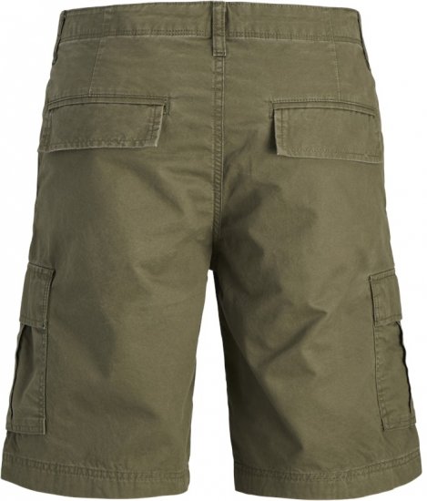 Jack & Jones Cole Mateo Cargo Shorts Olive Night - Šortky - Šortky Nadměrné Velikosti W40-W60