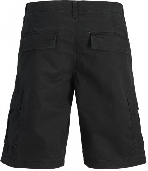 Jack & Jones Cole Mateo Cargo Shorts Black - Šortky - Šortky Nadměrné Velikosti W40-W60