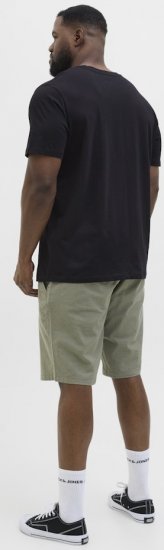 Jack & Jones Lavance Crew Neck T-Shirt Black Beauty - Trička - Trička nadměrné velikosti - 2XL-14XL