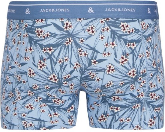 Jack & Jones Zach Trunks 3-Pack Chambray Blue - Spodní prádlo - Spodní Prádlo Nadměrné Velikosti 2XL-8XL