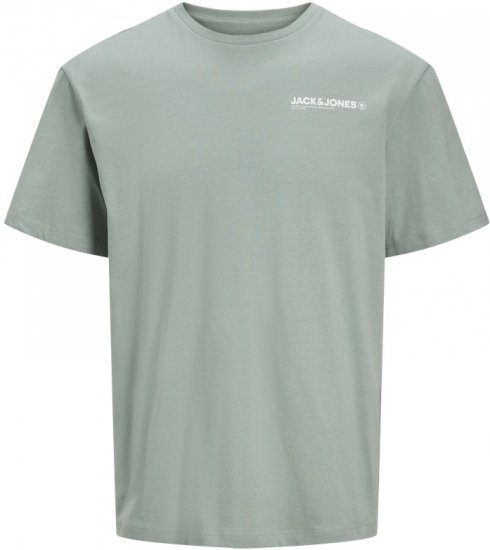 Jack & Jones Hawaii Crew Neck T-Shirt Iceberg Green - Trička - Trička nadměrné velikosti - 2XL-14XL