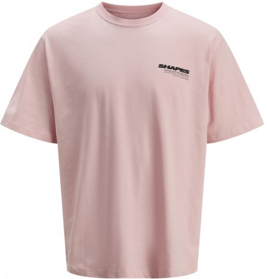 Jack & Jones Fold Crew Neck T-Shirt Tickled Pink - Trička - Trička nadměrné velikosti - 2XL-14XL