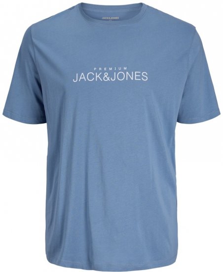 Jack & Jones Lavance Crew Neck T-Shirt Light Blue - Trička - Trička nadměrné velikosti - 2XL-14XL
