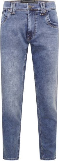 Kam Jeans Jacob Knitted Denim Reg Fit Jeans Light Wash Blue - Džíny & kalhoty - Džíny a Kalhoty - W40-W70