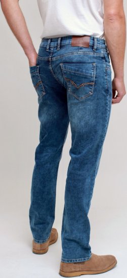 Kam Jeans Jacob Knitted Denim Reg Fit Jeans Light Wash Blue - Džíny & kalhoty - Džíny a Kalhoty - W40-W70