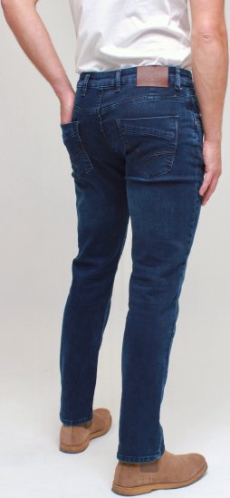 Kam Jeans Jacob Knitted Denim Reg Fit Jeans Mid Wash Blue - Džíny & kalhoty - Džíny a Kalhoty - W40-W70