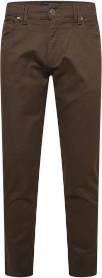 Kam Jeans 265 5 Pocket Weave Stretch Pants Brown - Džíny & kalhoty - Džíny a Kalhoty - W40-W70